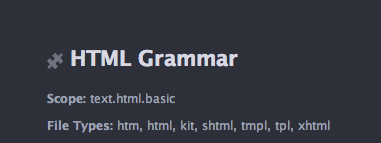 Типы HTML файлов в Atom